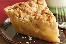 Apple crumble pie